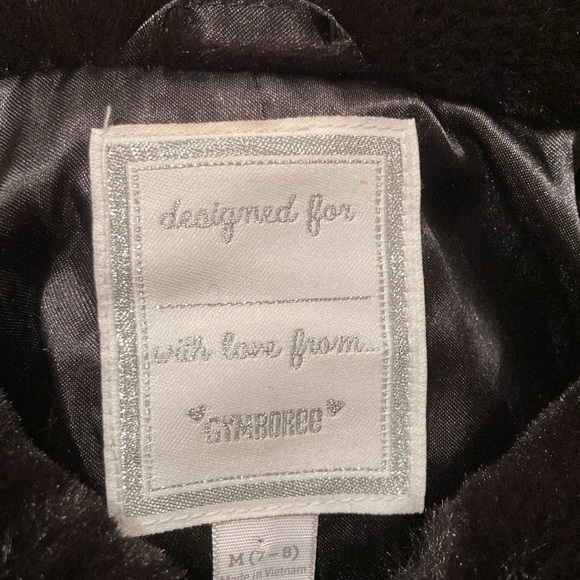 Girls 7-8 (M) Gymboree Black Dress Coat - Picture 3 of 11